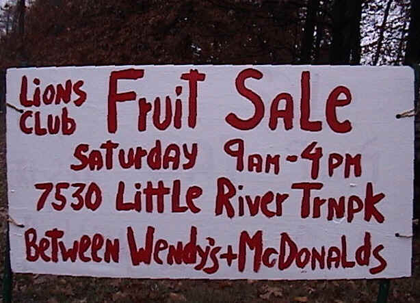 Fruit Sale